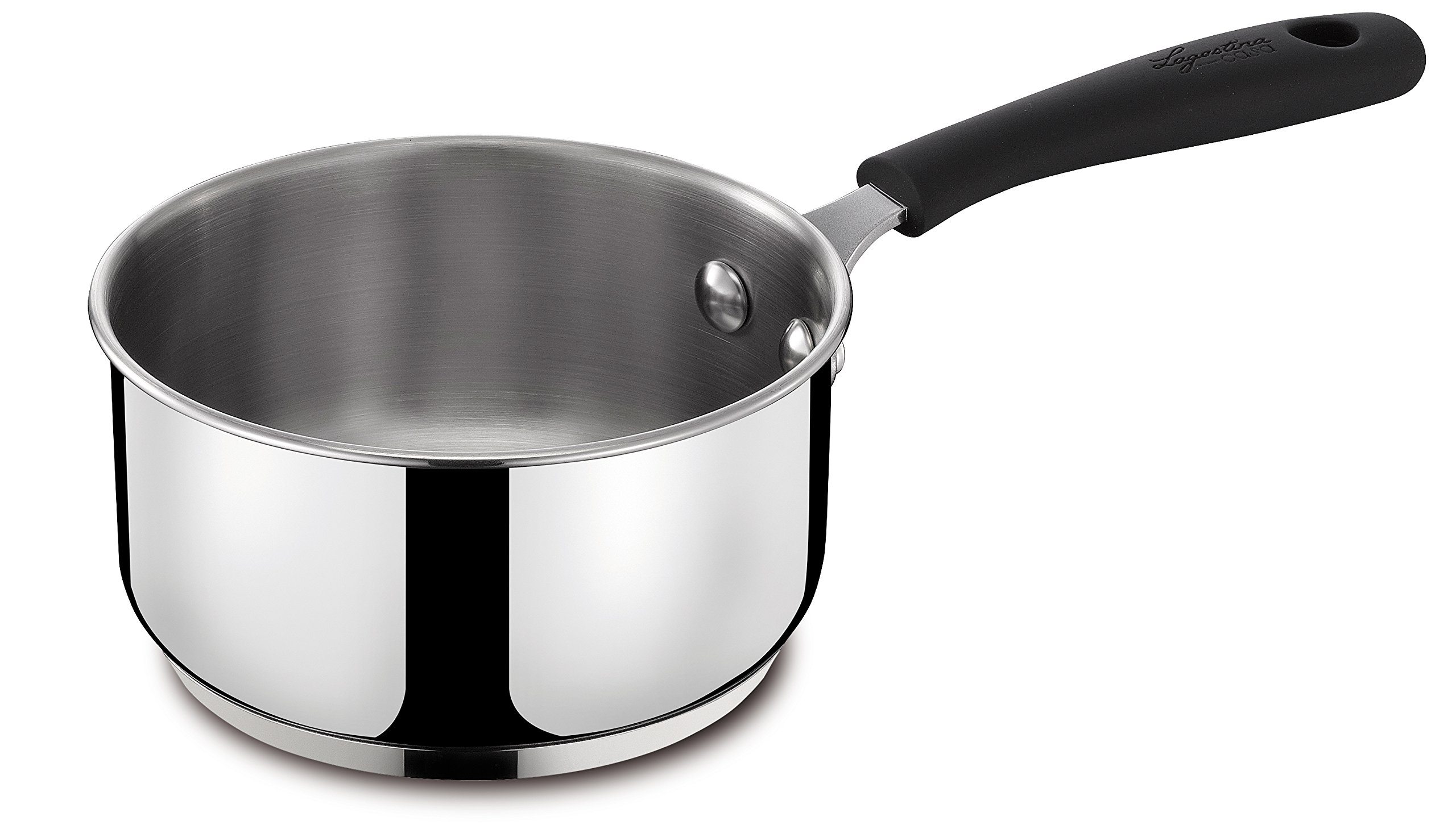 Lagostina Gioiosa Stainless Steel Saucepan with Long Handle, Diameter 14 cm, 1 Litre