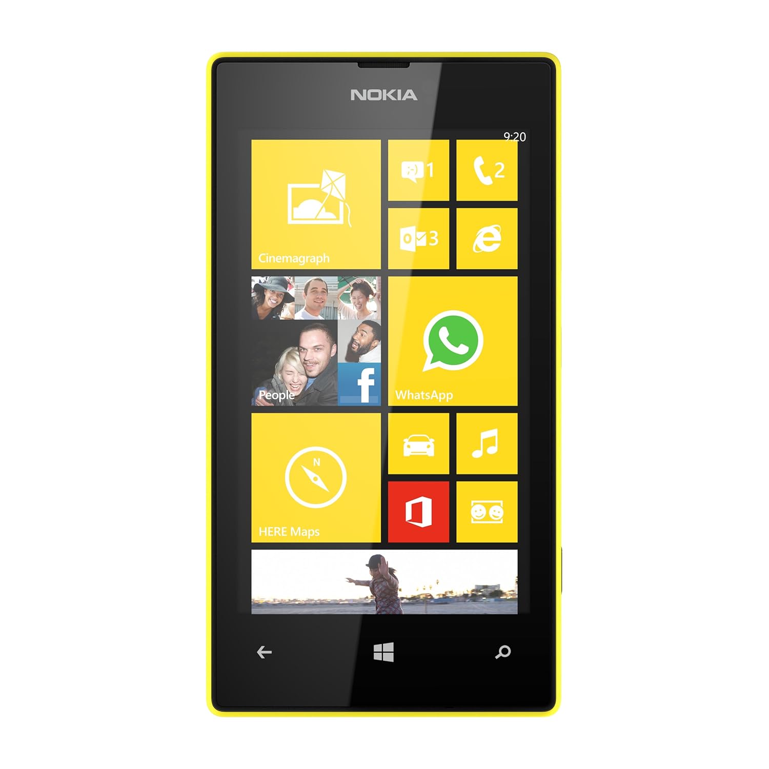 Amazon.com: Nokia Lumia 520 Unlocked GSM Windows 8 Touchscreen Smartphone -  Yellow: