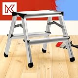 KADAX Aluminium Folding Step Ladder 125kg Non-Slip Double-Sided 2 Step Household view 7