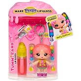 Yummiland x PEEPS Lip Gloss Doll- Molly Mallows with Scented Lip Gloss, Ages 4+
