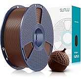 SUNLU 3D Printer Filament PLA Plus 1.75mm, SUNLU Neatly Wound PLA Filament 1.75mm PRO, PLA+ Filament for Most FDM 3D Printer, Dimensional Accuracy +/- 0.02 mm, 1 kg Spool(2.2lbs), Coffee Brown