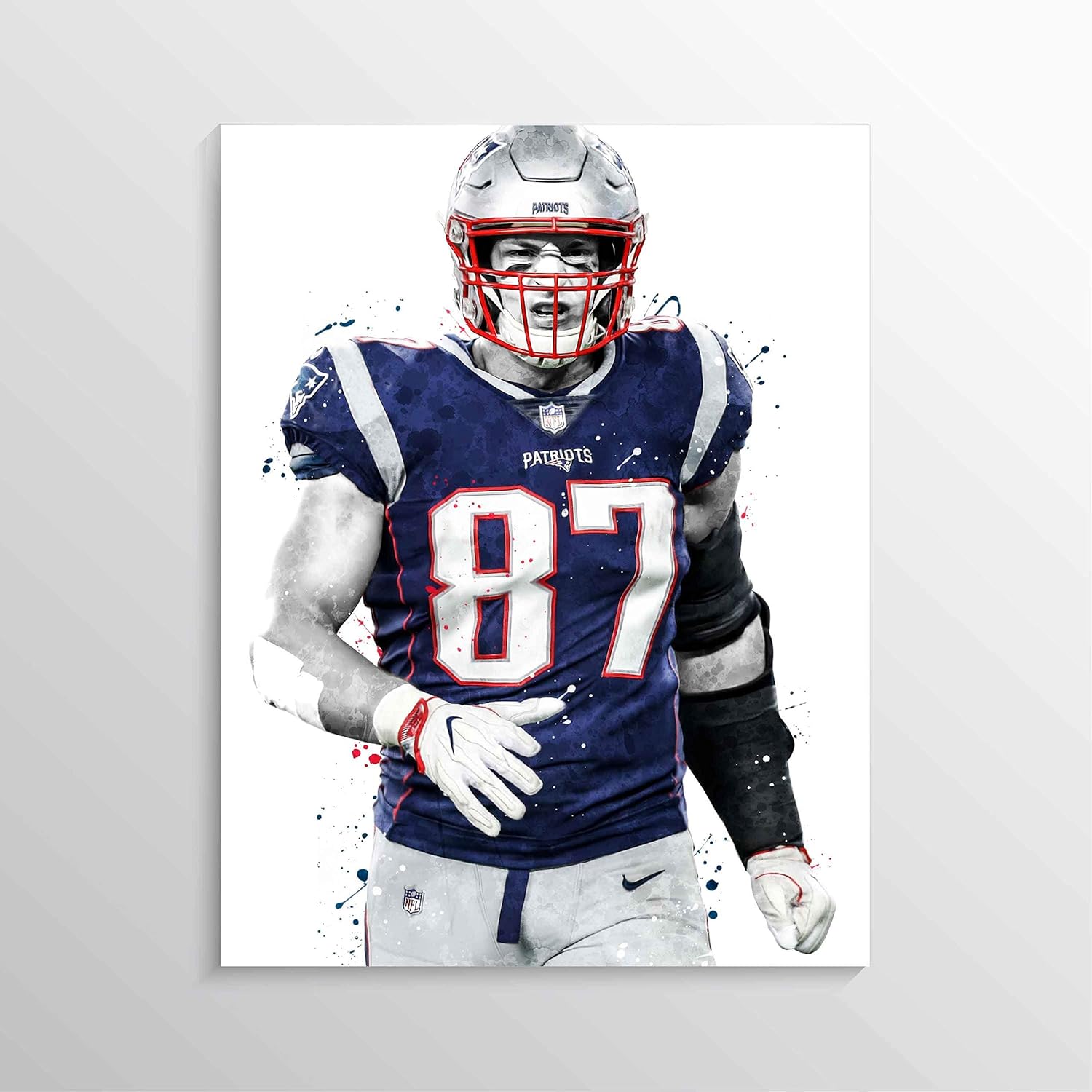Amazon Com Rob Gronkowski Print Rob Gronkowski Poster Patriots Poster American Football Print American Football Poster Nfl Wall Decor Handmade