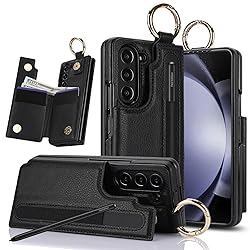 XIMAND for Samsung Galaxy Z Fold 5 Wallet Case with