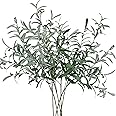FiveSeasonStuff Lifelike Premium Olive Stems: Quality 30-inch Artificial Greenery for Floral Arrangements and Stylish Decor (6 Stems)
