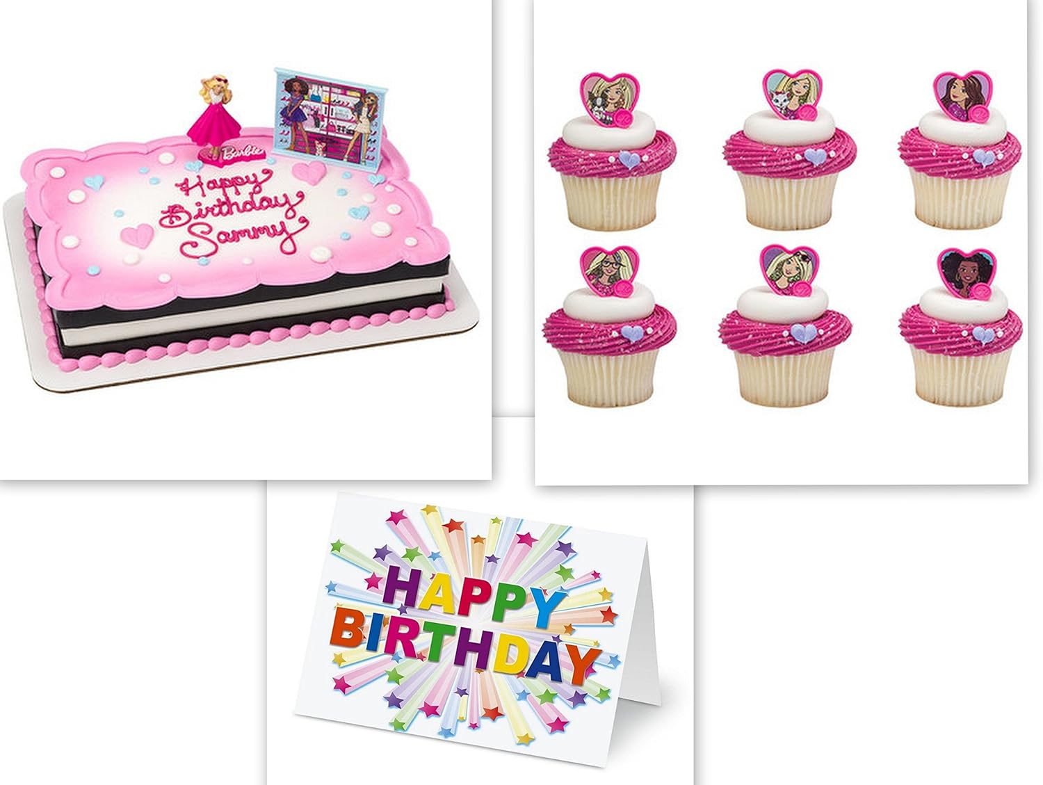 barbie cupcake rings