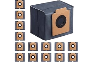 Ancolin 15 Pack Dust Bags for eufy X10 Pro Omni Robot Vacuum and X8 Pro Models, Large Capacity, with Self-Empty Station, 4-Layer Replacement Bag