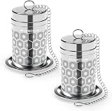 Reinmoson 304 Stainless Steel Tea Strainer 2 Pack 1.5 x 2.2 in