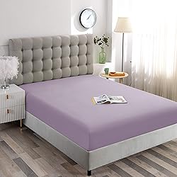 Toodou Soft Silky Touch Lavender Twin Fitted Sheet