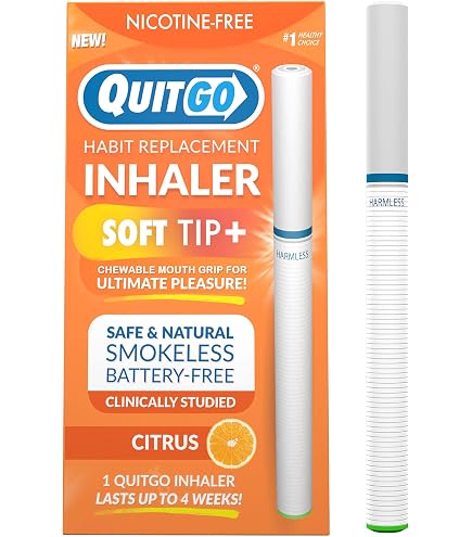 harmless cigarette quit smoking aid reviews Stop Smoking, Smokeless Inhaler with Soft Tip Chewable Mouth Grip for Maximum Relief, Oral Fixation Support, Clinically Studied, Oxygen Inhaler (Oxygen Inhaler, 1 Pack) : Health & Household The QuitGo Soft We hope this finds its