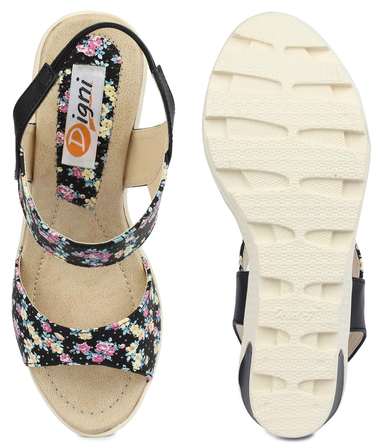 digni women's synthetic open toe heel sandal