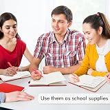 Feela A5 Notebooks Multipack 3 Pack with 3 Black Pens Red Hardcover 128 Pages view 5