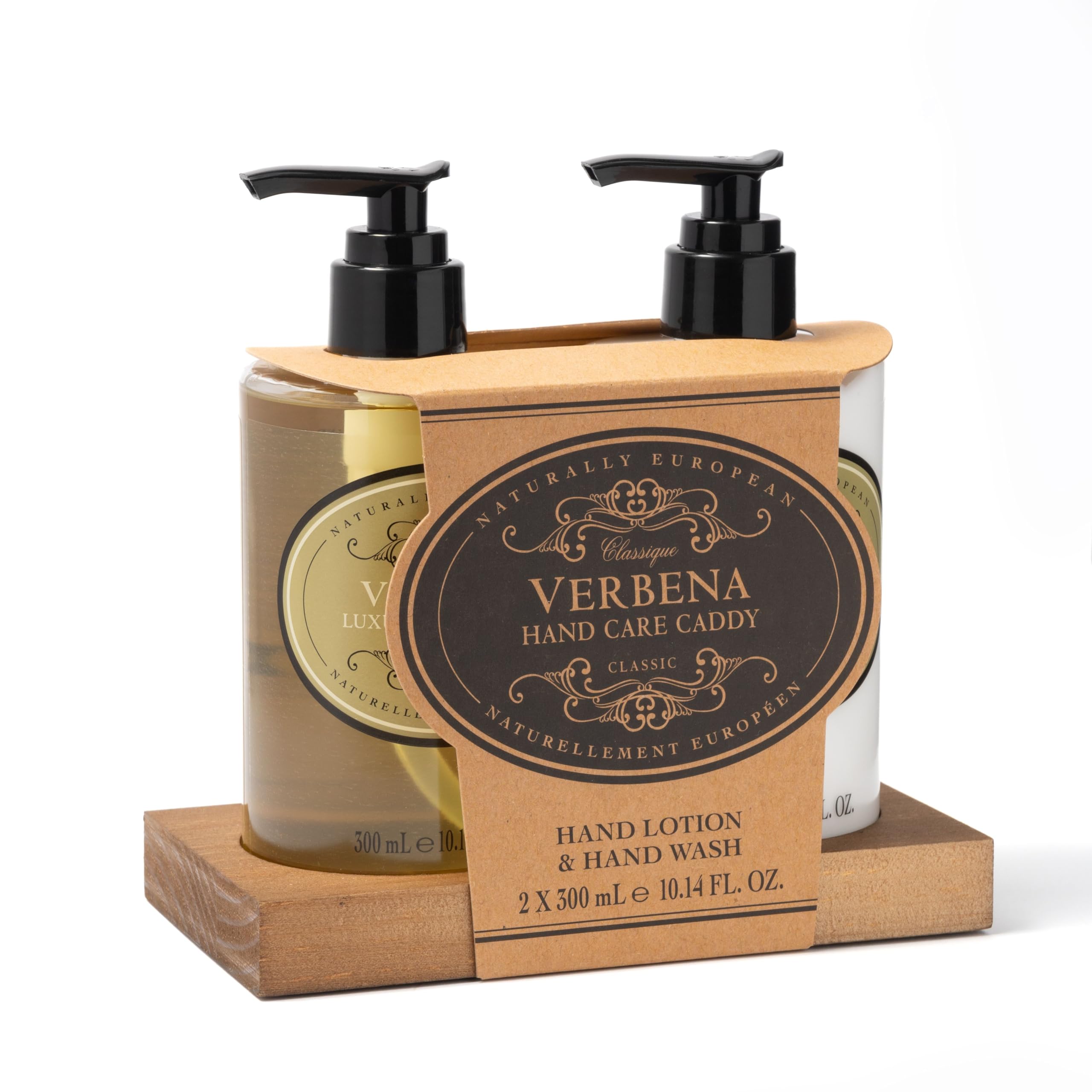 Naturally European Hand Wash/Hand Lotion Caddy (2 x 300ml) Verbena