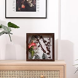 DEMAIKE 10x10 Shadow Box Frame with Linen