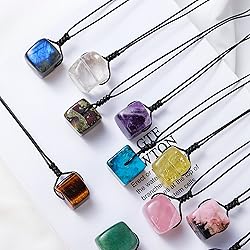 Runyangshi Citrine Natural Healing Crystal Pendant