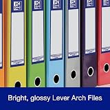 Oxford Premium A4 Lever Arch File Light Blue 70mm Spine 56mm Capacity view 3