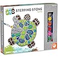 MindWare Paint Your Own Stepping Stone: Turtle - Paint Your Own Stepping Stones for Kids Craft Kit Includes Paint, Brushes and Instructions