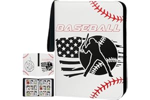 GERMUN Baseball Card Binder with Sleeves, 900 Pockets Trading Card Binder,9 Pocket Card Binder Holder Album Storage Organizer Case Compatible with Topps Baseball Card and other Trading Cards