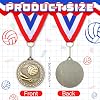 30-Pack Gold Sports Medals - 2 Inch Basketball Soccer Baseball Awards With Ribbons