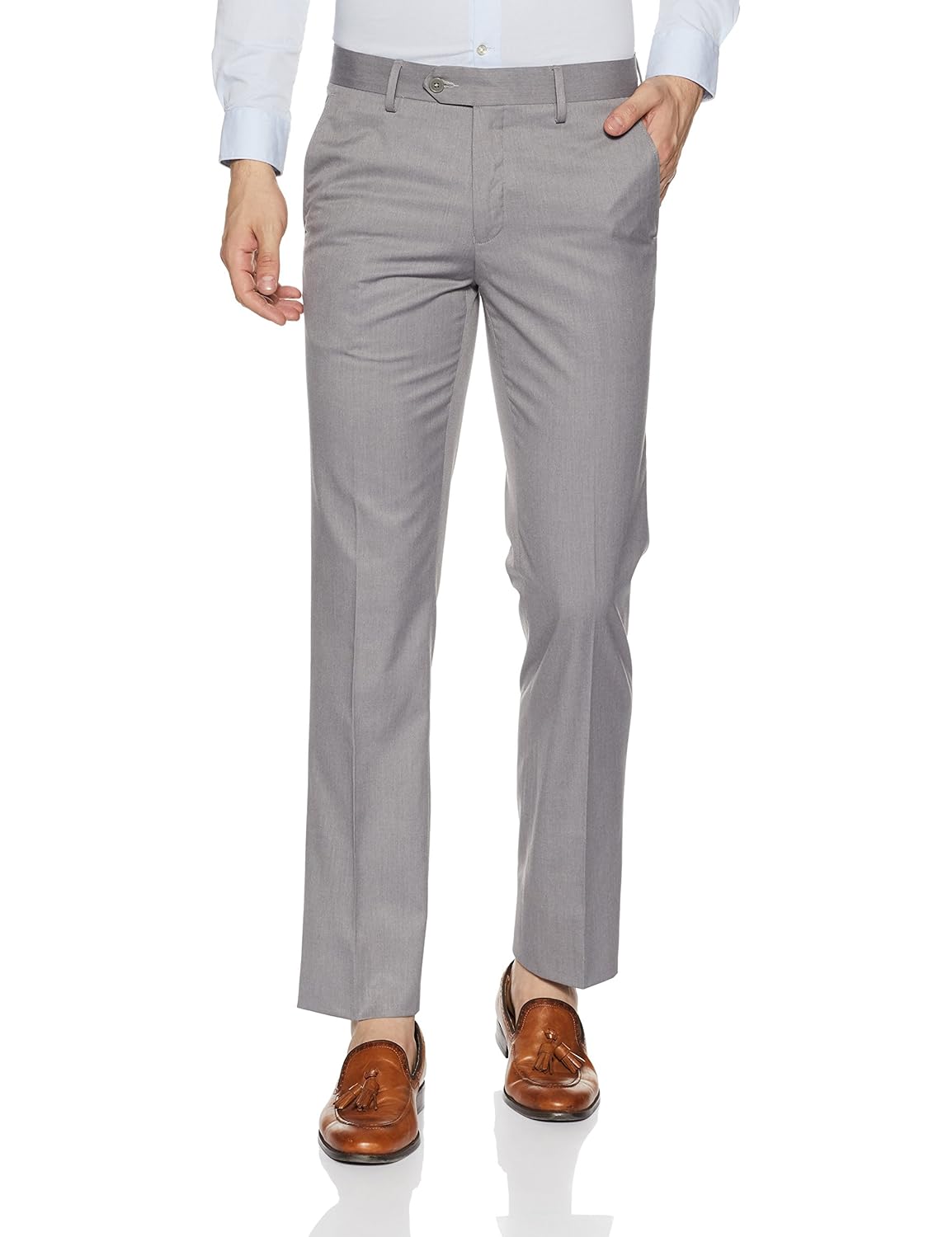 van heusen men's slim fit formal trousers