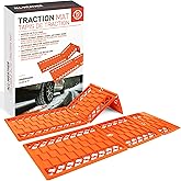 72HRS All Weather Automotive Emergency Tire Traction Mat, Winter Traction Mat, Snow Mud Dirt All Terrain Tire Traction Set of