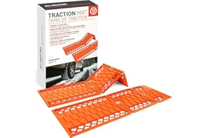 72HRS All Weather Automotive Emergency Tire Traction Mat, Winter Traction Mat, Snow Mud Dirt All Terrain Tire Traction Set of