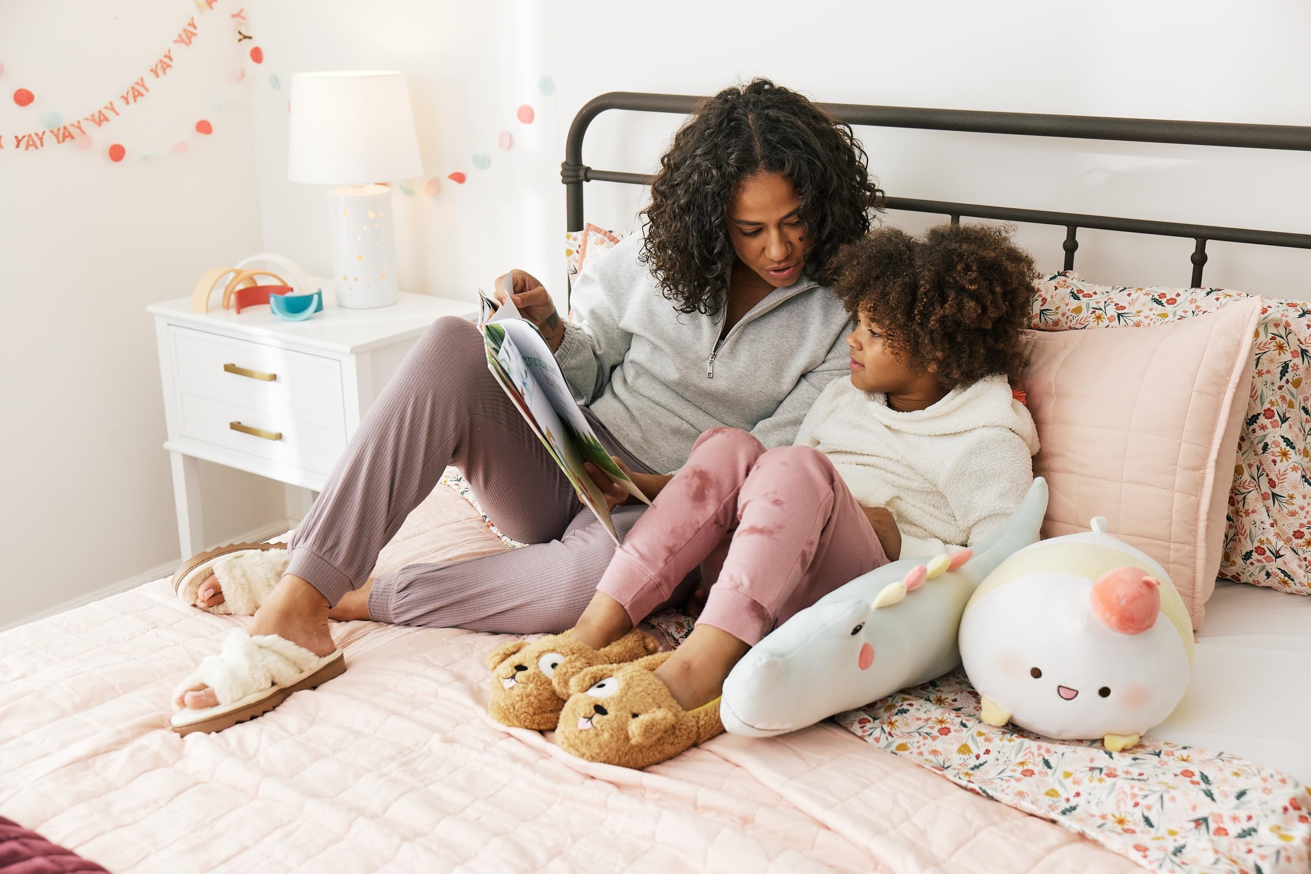 Dearfoams Unisex-Child Kids Toddlers Whimsical Animal Critter Washable Slipper