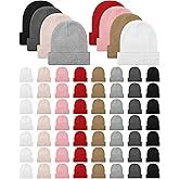 Mumucove Winter Beanie Hats Bulk for Women Men Cozy Knitted Cuffed Skull Cap Soft Ski Hat for Homeless Gift Donation