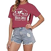 UNIQUEONE Comfort Breastfeeding Shirts for Women Zip Nursing Tops Casual Distressed Acid Washed Maternity Tees