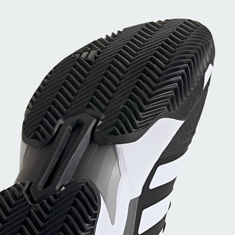 Ténis masculinos Courtjam Control 3 em terra batida, Core Black/Cloud White/Grey Four, 42 EU — foto 5 de 8