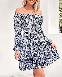 BTFBM Women Square Neck Smocked Dresses 2025 Summer