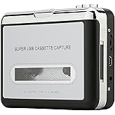 Reshow Walkman Cassette Tape Player – Portable Tape Player Audio Cassette to Digital Converter – Compatible with Laptops and 