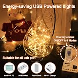 Etopgo USB Fairy Lights 5M 50LED 8 Modes Warm White Indoor Outdoor view 2