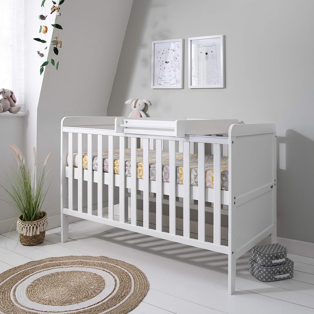 Tutti Bambini Rio 2-in-1 Cot Bed with Top Changer White 0-6y 140x70