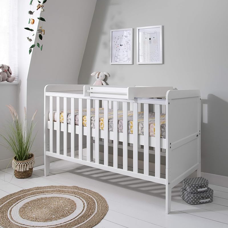 Tutti Bambini Rio 2-in-1 Cot Bed with Top Changer White 0-6y 140x70
