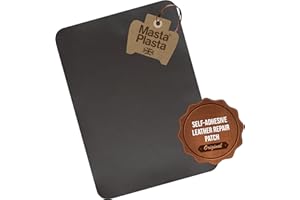 MastaPlasta Leather Patches for Furniture - 11" x 8" Dark Brown Leather Repair Patch Self Adhesive - Tear-Proof Water-Resistant Scratch Resistant - Patented & Made in UK - Ideal for DYI Repair Lovers