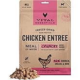 Vital Essentials Freeze-Dried Raw Dog Food, Chicken Mini Nibs Entree, 14 oz