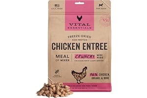 Vital Essentials Freeze-Dried Raw Dog Food, Chicken Mini Nibs Entree, 14 oz