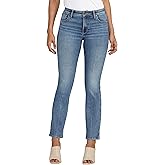 Jag Jeans Womens Forever Stretch Mid Rise Straight Leg Jeans