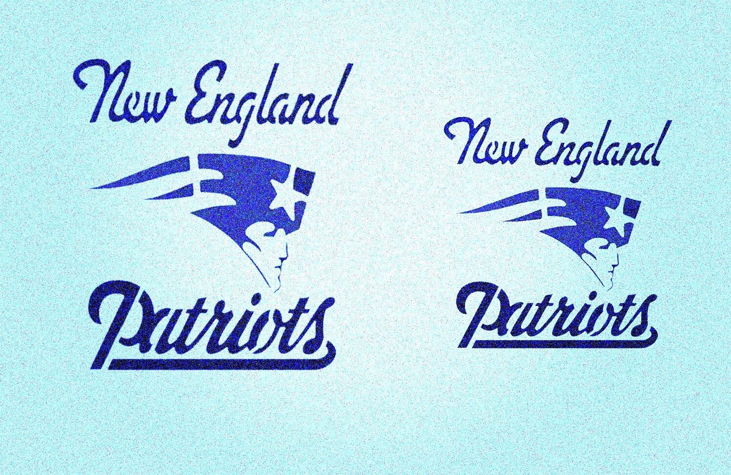 Set of 2 New England Patriots Stencil Football Sport Stencils belletra.com
