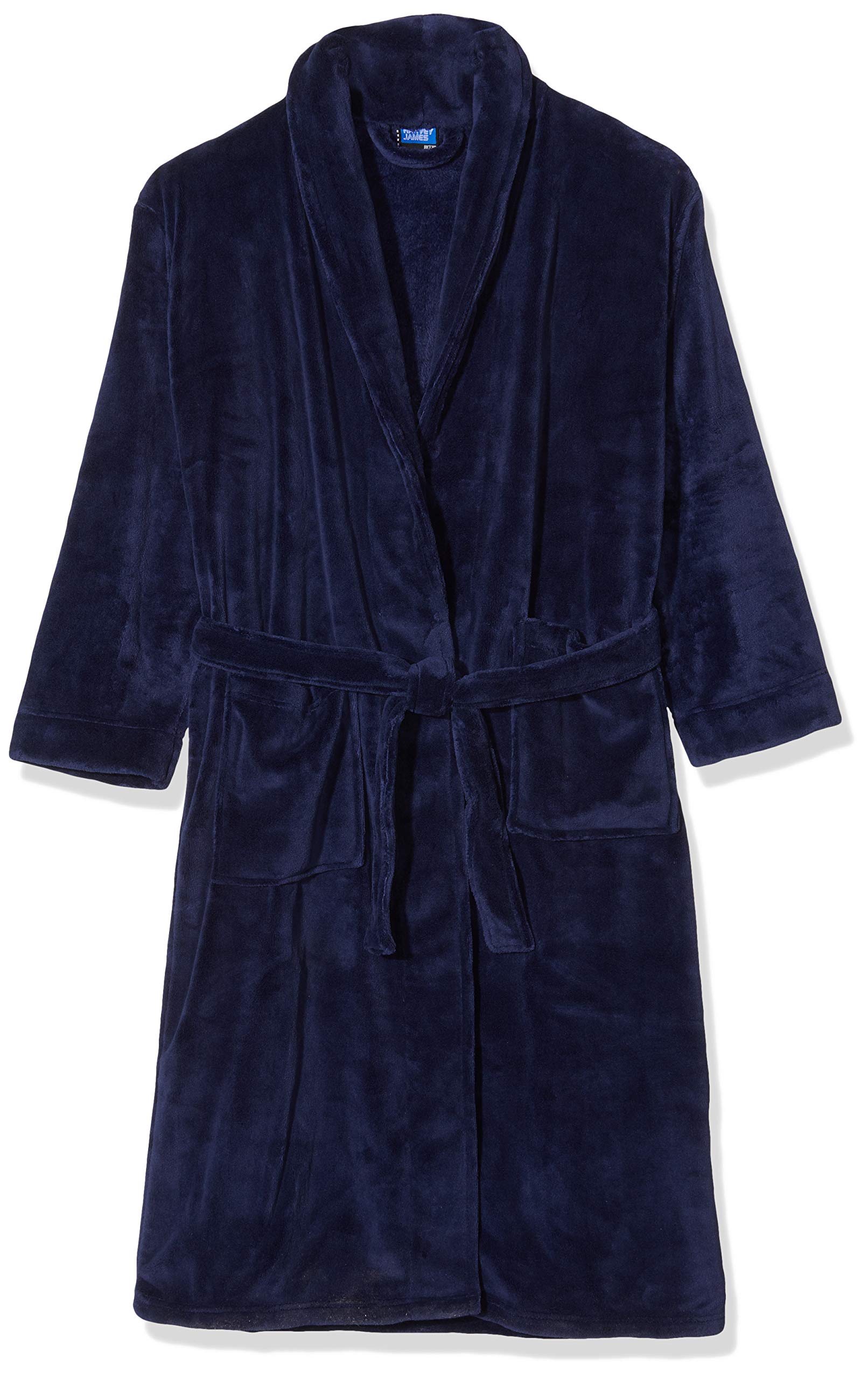 Men's Dressing Gown Super Soft POLAR Fleece Velvet Plush Finish Size XL