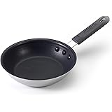 Nordic Ware Commercial Induction Fry Pan with Premium Non-Stick Coating, 8.25-Inch