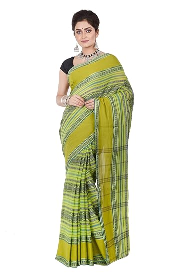 Women's Handloom Saree (011H8B9627/NS 01_Green)