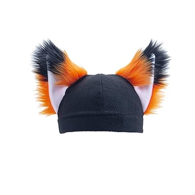Buy Orange Furry Fox Ears Beanie Hat Online Ethiopia Ubuy