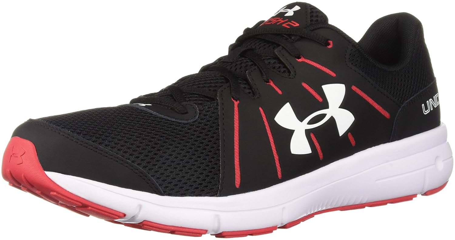 Buy Under Armour Men's Black/Red/White Running Shoes 7 UK/India (41