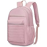 KEOFID Travel Backpack for Women, Womens Work Backpacks, Backpack Purse, Back pack for College Girls, Carry-On Travel Backpacks,Pink Bookbag (Light Pink)