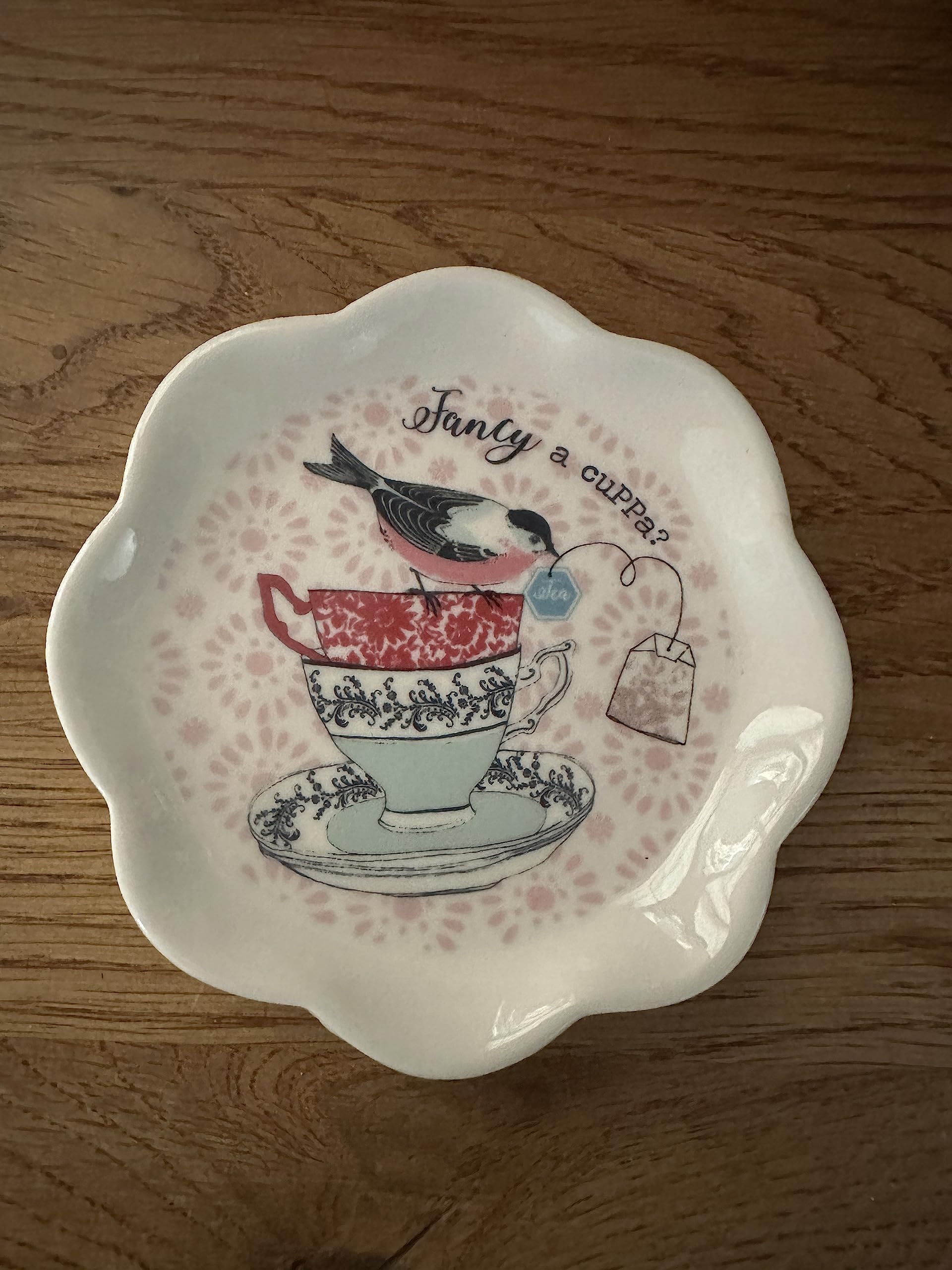 David Mason Design Teabag Tidy, Porcelain Oval White, Perfect Kitchen Accessory