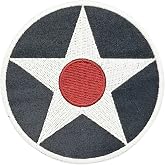 USAF Roundel 1919-1942 Embroidered Patch (Iron On Application)