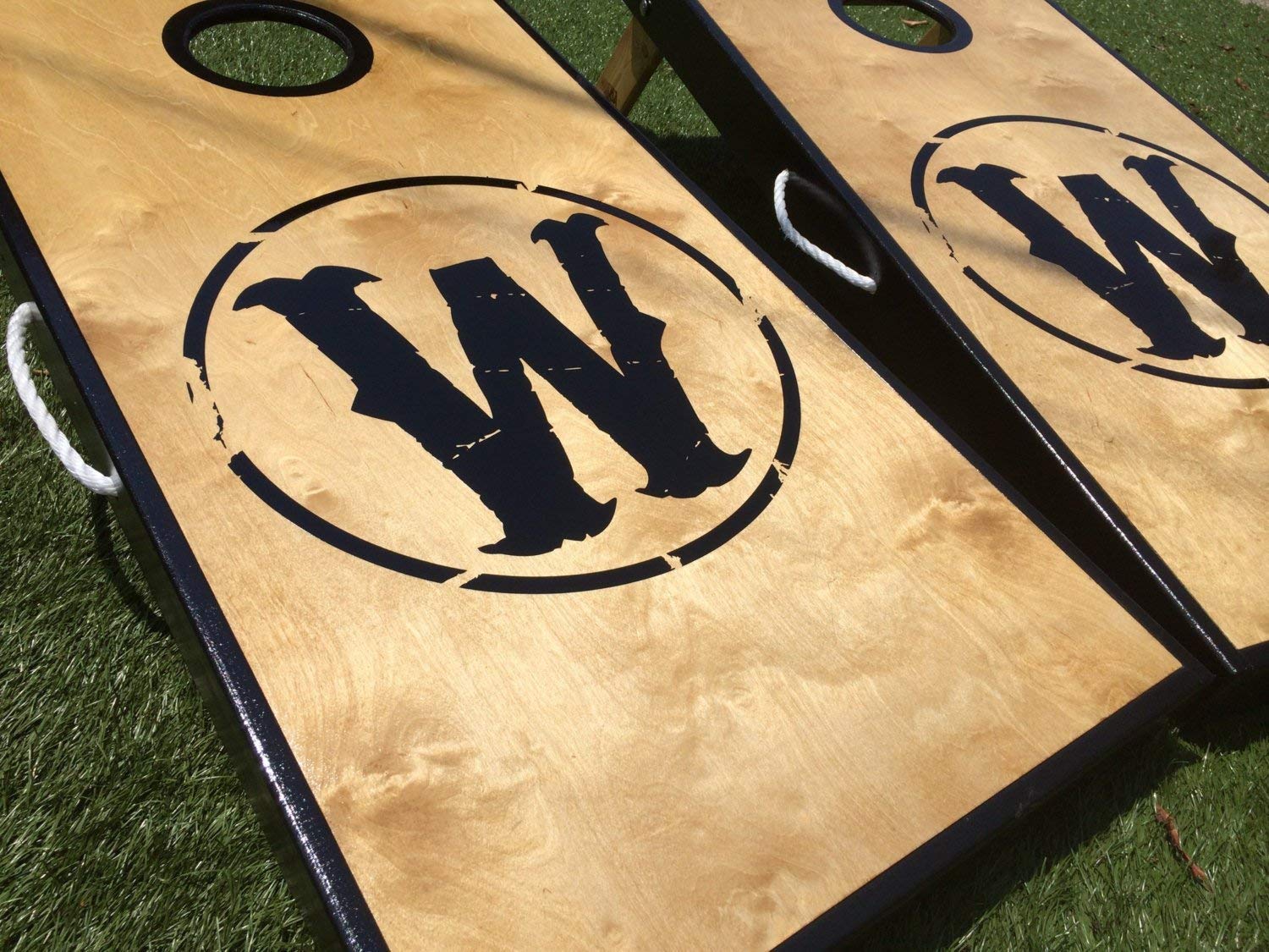 Western Brand Custom Cornhole Board Set Handmade