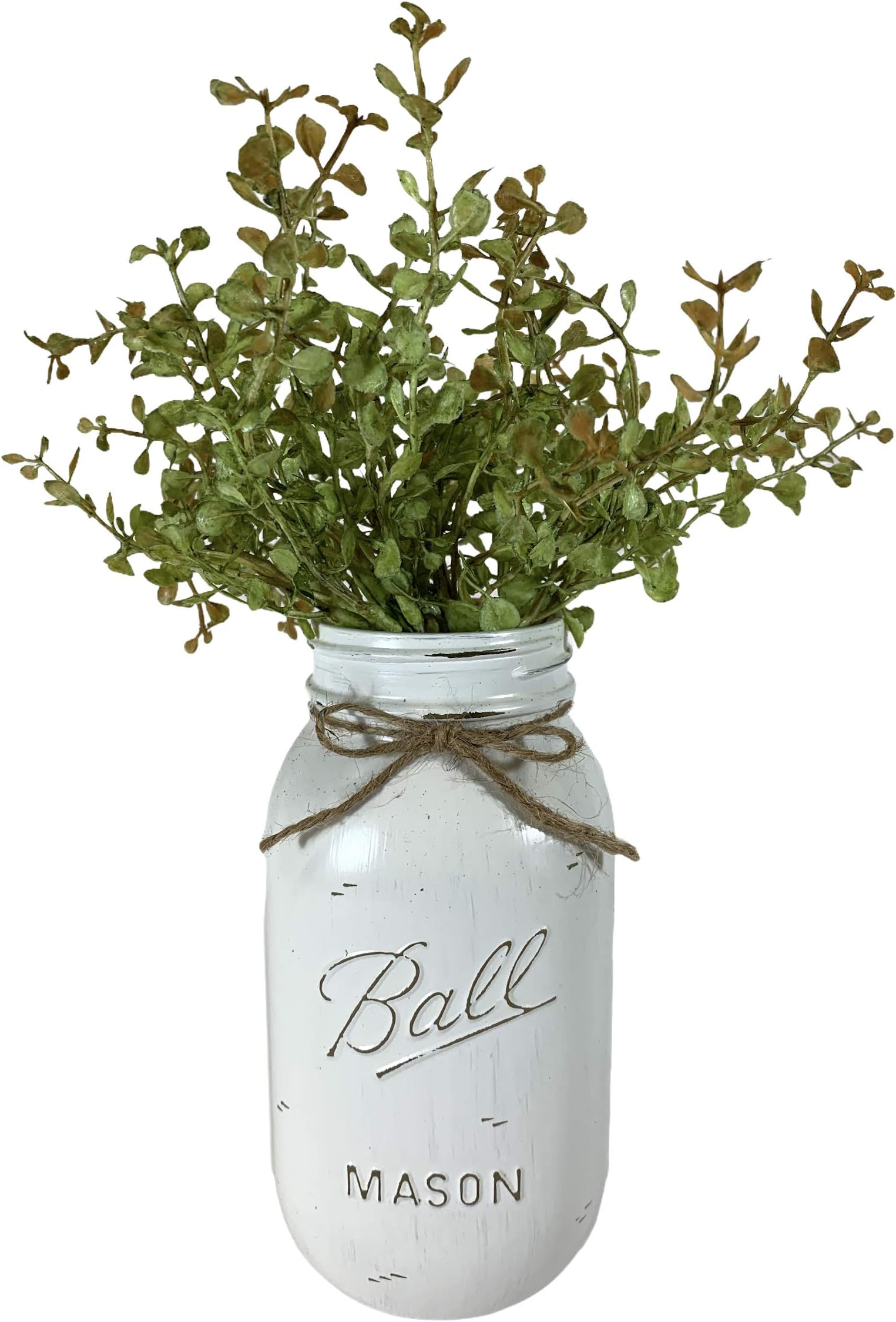 Bathroom or Kitchen Mason QUART Jar Decor *Table Centerpiece *Ball vase (flower/greenery optional) *Soap Dispenser OPTIONAL *YOU CHOOSE THE COLOR of Quart JAR *White Gray Blue Pink Green Brown