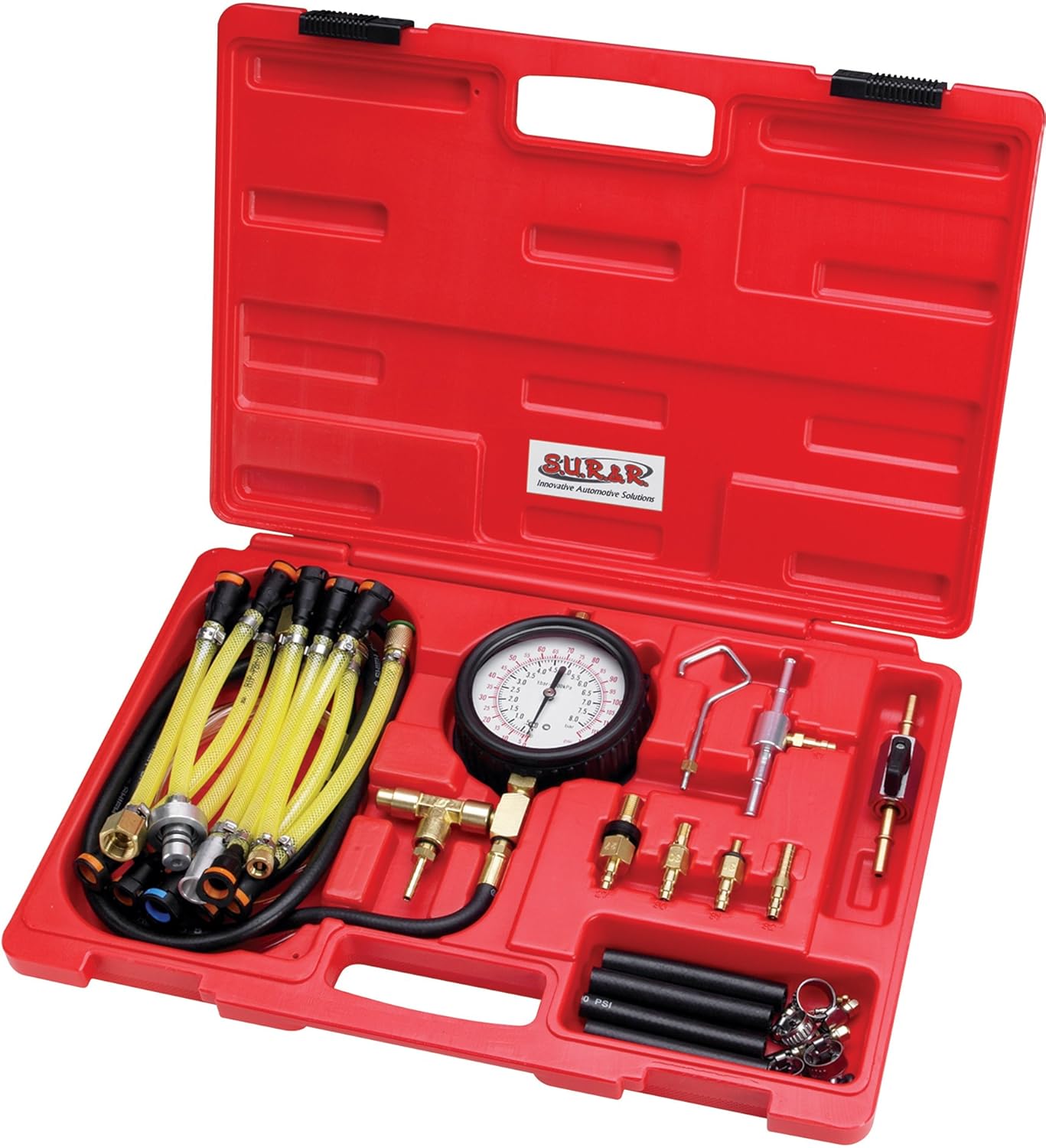 R FPT22 Deluxe Fuel Injection Pressure Tester Kit S.U.R 30 Piece